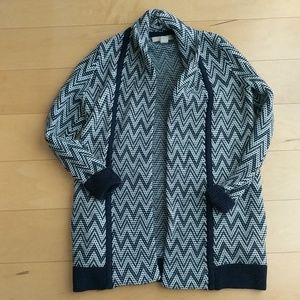 Banana Republic Chevron Cardigan XS Italian Yarn